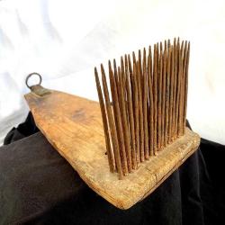 19.yy Anadolu 42 cm Ahşap El Yapımı Yün Tarağı