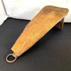 19.yy Anadolu 42 cm Ahşap El Yapımı Yün Tarağı