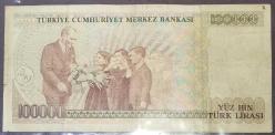 TÜRKİYE   100.000 LİRA  KAĞIT PARA