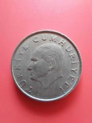 T.C. Merkez Bankası Madeni 50 Lira (1987 Yılı Üretimi) / Bakır - Nikel