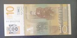 Sırbistan 2006 10 Dinar Çil