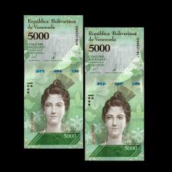 VENEZUELA (2017) - 5.000 Bolivares (ÇİL 10/10) 