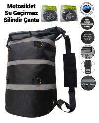 Motosiklet Su Geçirmez Silindir Çanta