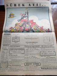 Cumhuriyet Gazetesi - 25 Nisan 1946 - İran Hakkında Verilen Karar Yazan Nadir Nadi Köşe Yazısı - Dörtler Toplantısı Bugün Başlıyor - Dünkü Seçimden Bir İntiba Ve İstanbul'un Yeni Milletvekili Yahya Kemal Beyatlı Fotoğraf - Konseyde İspanya İşinin Görüşülmesi Geri Bırakıldı - Cumhurreisimiz İsmet İnönü Çocuklarla Beraber Fotoğraf - Nişantaşı Kız Orta Okulu'nun Tertip Ettiği Spor Bayramı Fotoğraf - Mussolini'nin Cesedini Solcular Kaçırmış - Bergamada Gizli Ayin Yapılan Şeyh - Çocuk Esirgeme Kurumu Vilayet Merkezinin Balosu - Emile Zola Toprak Remzi Kitabevinde - Rüyalı Kadın Bu Akşam Lale Ve Ar Sinemasında - Sonsuz Panayır Yazan Halide Edip Adıvar Yazı Dizisi - İtalya'da Komünistlere Bir İhtar - Sürek Avı Renkli Karikatür Çizen Cemal Nadir - Bugünkü Radyo Programı - Borsa - Missouri Gazinosu