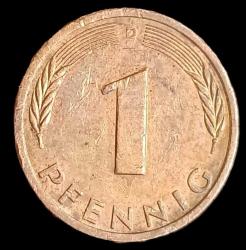 Almanya 1980 D 1 Pfennig