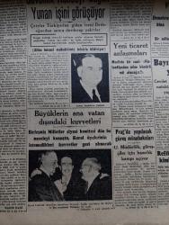 Cumhuriyet Gazetesi - 10 Aralık 1946 - Parti Kongreleri Ve Belediye Başkanı Yazanlar Nadir Nadi Köşe Yazısı - Büyük Millet Meclisinde Beklenilmeyen Bir Karar - CHP Milletvekilleri Demokratların Bir Seçim İşi Hakkındaki Tekliflerini İlk Defa Olarak İttifaklar Kabul Ettiler - İthal Malları Dün Piyasadan Kayboldu - Celal Bayar'ın Dün Verdiği Demeç - Nokraşi Paşa Mısırın Yeni Başbakanı - Amerikan Muharrası Connaly İngiliz Murahhası Sir Harfley Ve Rus Muharrası Vichinsky Birarada Fotoğraf - Refik Koraltan Kimi Kastetti - Türk Güreşi Yazan İsmail Habib Sevük - Lelia Gousseau Konseri Melek Sinemasında - Allah'ın Kudreti Filmi Perşembe Akşamı Lale Sinemasında -  Yavuz Sultan Selim Ağlıyor Yazan Feridun Fazıl Tülbentçi Yazı Dizisi - Amcabey Ve Kazalar Çizen Cemal Nadir - Gripin - Şen Şapka - Bugünkü Radyo Programı - Rolex Saat Deposu - Limanımıza Gelen Ve Giden Vapurlar - Tural Öksürük ve Bronşite Karşı - Çocuk Hastalıkları Mütehassısı Doktor Niyazi Ali - İstanbul Belediyesi Şehir Tiyatroları