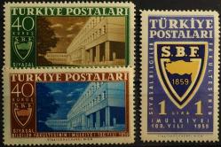1959 TÜRK SİYASAL BİLGİLER FAKÜLTESİ 'NİN 100.YILI TAM SERİ MNH