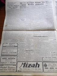 Cumhuriyet Gazetesi - 25 Aralık 1946 - Ortaşarkın İstikrarı İçin Köşe Yazısı - Vali Doktor Lütfi Kırdar'ın Şahitlik Yaptığı Dava Fotoğraf - Dün De Celal Bayar Ve Fuad Köprülü İle Başbakan Yardımcısı Mümtaz Ökmen Arasında Uzun Bir Görüşme Yapıldı - Suriye'de Cemil Mardam Yeni Kabineyi Kuruyor - Moskova Almanya Meselesiyle Meşgul - Bursa İşçileri Bozguncuları Tel'in Etti - Türk Sanatı Adlı Eseriyle Profesör Diez İddialarını İspat Etmelidir Yazan Tahsin Öz - Cenubi Amerika'da Türk Bayrağı - Papa Ve Başkan Truman Noel Münasebetiyle Radyoda Hitabede Bulundular - Yavuz Sultan Selim Ağlıyor Yazan Feridun Fazıl Tülbentçi Yazı Dizisi - Tophane Gümrüğünde Çalışmaya Başlayan Yeni Vinçlerden Biri Fotoğraf - Yaralı Kartal Bugün Marmara Sinemasında - Canavar Tohumu Filmi Melek Ve İpek Sinemasında - Bugün İnci Lüks Pastanesi Açıldı - Bugünkü Radyo Programı - Bulmaca - Star Traş Bıçağı - Hussman Soğutma Cihazları -  Sadi Işılay Ve Mustafa Çağlar Maksimde
