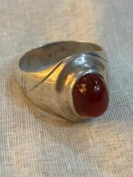 Akik gümüş yüzük