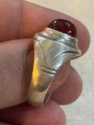 Akik gümüş yüzük