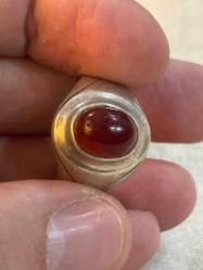 Akik gümüş yüzük