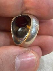 Akik gümüş yüzük