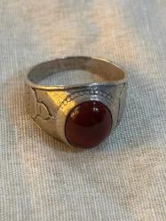 Akik gümüş yüzük