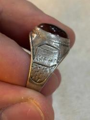 Akik gümüş yüzük