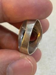 Akik gümüş yüzük