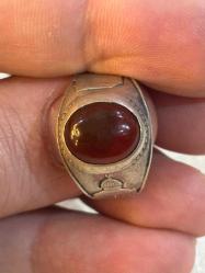 Akik gümüş yüzük