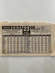 23 Şubat 2004 Takvim Yaprağı