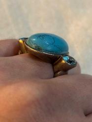 Turkuaz gümüş yüzük