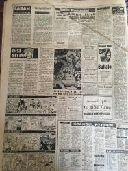 YENİ SABAH GAZETESİ 30 TEMMUZ 1959 YIL :22 SAYI :7323--K.Gülek Savcılığa Çağrıldı --Kasım Gülek ib gönderdiğini iddia ettiği mektup ---OEEC Genel Sekteri 10 Ağustos  ta Gelecek ---Vatan Gazetesi  mesulleri dün hapse mahkum oldu --Muafiyet kazanan karasineğe  DDT gibi ilaçlar  tesir etmiyor --50 Bin öğretmene daha ihtiyaç var ---Şoförler Birleşiyor --Mektup hadisesi :Siyavuşgil --İstanbul Rehberi ---Bedelsiz otomobil ithali için 1500 müracaat yapıldı ---Bir Alman mühendis Türklüğü tahkir etti --Tacir ,2 Kota transferinin  gecikmesinden şikayetçi --Amerikalı reklamcı dün şehrimize geldi --Köy Enstitüleri ile ilgili hadise büyüyor ---Sabahattin ve Altaylı Doğan dün Beşiktaş ile mukavele imzaladılar --Fenerbahçeli Şükrü Galatasaray la görüştü ---K.Gümrük ,dün davul zurna ile sezonu açtı ---Fenerbahçe ,Beşiktaş ,Adalet  bugün çalışmağa başlıyor --Baz uçağı Adana da yanıyordu --