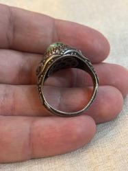 Serpentin taşlı yüzük