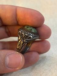 Serpentin taşlı yüzük