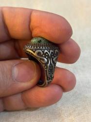 Serpentin taşlı yüzük