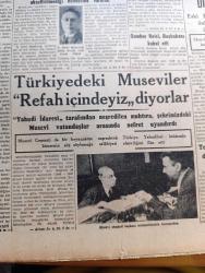 Cumhuriyet Gazetesi - 5 Ağustos 1947 - 12 Temmuz Ve Halk Partisi Yazan Nadir Nadi Köşe Yazısı - Dedeağaç Ateşten Bir Çember İçinde Kaldı - Çeteler Bütün Köyleri Yakıyorlar - Endonezya'da Dün Gece Ateşkes Emri Verildi - Türkiye'deki Museviler Refah İçindeyiz Diyorlar - Cumhurbaşkanı İsmet İnönü Başbakan Recep Peker'i Kabul Etti - İngiltere'de Yahudilere Karşı Nümayişler Devam Ediyor - Bükreş Büyükelçimiz Hulusi Fuat Tugay İstanbul'da - Halk Şiirinde Cezayir Yazan İsmail Habib Sevük - İlkokul Yaşına Gelen Çocuklar 7 12 Yaşındaki Çocuklar Bu Sene De Sayılacak - Yabancı Kadın Yazan Ahmed Hidayet Reel Yazı Dizisi - Cüzzam Hastanesi'nin İzmir Civarına Nakli - Ahmet Yatman Safiye Ayla Hamiyet Yüceses Rikkat Uyanık ve Birçok Sanatçı 7 Ağustos Perşembe Akşamı Çiftesaraylar Bahçesinde - Yüksek Ses Sanatkarı Ayda Sönmez Ve İsmail Dümbüllü Tiyatro Bu Akşam Suadiye Çınardibinde - Oxford Keskin Ağızlı Traş Bıçağı - Müzeyyen Senar Işıl Konseri Marmara Kulübünde - Servel Buzdolabı - Bulmaca