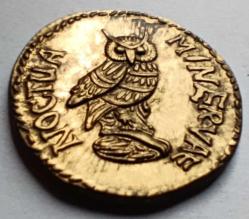 Efemera - ATHENA M.Ö 480-420 YILI 1 TETRADRAHMİ.  *MİNERVA'NIN BAYKUŞU*. REPRODÜKSİYON.  Çap: 23 mm - kitantik - kitaLog