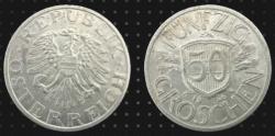 Avusturya 50 Groschen 1946. Alüminyum . 22 mm Çap.