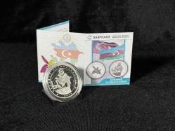 Darphane Azerbaycan 2020 “Qarabağ Azərbaycandır!” 50 Manat Gümüş Hatıra Parası (Sertifikalı)