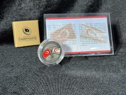 Darphane Kıbrıs Barış Harekâtı’nın 50. Yılına Özel Hatıra Gümüş Para (2024) - Sertifikalı