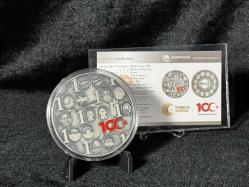 Darphane Türkiye Cumhuriyeti'nin 100.Yılı Gümüş Okside Hatıra Parası - Sertifikalı