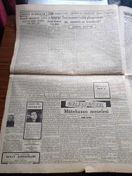 Cumhuriyet Gazetesi - 6 Ağustos 1947 - Yunus Emre Oratoryosu Amerikada Çalınacak - Ahmed Adnan Saygın Fotoğraf - Güvenlik Konseyinde Dün Mısır Meselesi Görüşüldü - Filistin'de Geniş Bir Tevkifat Yapıldı - Balkanlarda Buhran Ve Birleşik Amerika - Çetelerle Savaşan Yunan Askerleri - Yunanistan'dan Kaçan Türkler Neler Anlatıyorlar - Cumhurbaşkanı İsmet İnönü Sıkıyönetim Komutanı Korgeneral Asım Tınaztepeyi Kabul Etti - Necip Fazıl Kısakürek Beraat Etti - Musevi Vatandaşlara İkaz - Yeni Tersane 5 Yıllık Planın İçinde Mi Kurulacaktır Sonunda Mı Kurulacak Yazan Abidin Daver Köşe Yazısı - Yabancı Kadın Yazan Ahmet Hidayet Reel Yazı Dizisi - Bizde İşsizlik Hasan Burhan Felek Köşe Yazısı - Münir Nurettin Selçuk Caddebostan Ayten Gazinosunda - Kemal Sahir Sadi Şener Tiyatrosu Lale Bahçesinde - Gripin -  Çapa Temizleme Tozu - Bugünkü Radyo Programı - Bulmaca - Şekerci Hacı Muhiddin Hacı Bekir