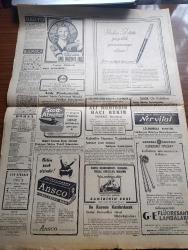Cumhuriyet Gazetesi - 6 Ağustos 1947 - Yunus Emre Oratoryosu Amerikada Çalınacak - Ahmed Adnan Saygın Fotoğraf - Güvenlik Konseyinde Dün Mısır Meselesi Görüşüldü - Filistin'de Geniş Bir Tevkifat Yapıldı - Balkanlarda Buhran Ve Birleşik Amerika - Çetelerle Savaşan Yunan Askerleri - Yunanistan'dan Kaçan Türkler Neler Anlatıyorlar - Cumhurbaşkanı İsmet İnönü Sıkıyönetim Komutanı Korgeneral Asım Tınaztepeyi Kabul Etti - Necip Fazıl Kısakürek Beraat Etti - Musevi Vatandaşlara İkaz - Yeni Tersane 5 Yıllık Planın İçinde Mi Kurulacaktır Sonunda Mı Kurulacak Yazan Abidin Daver Köşe Yazısı - Yabancı Kadın Yazan Ahmet Hidayet Reel Yazı Dizisi - Bizde İşsizlik Hasan Burhan Felek Köşe Yazısı - Münir Nurettin Selçuk Caddebostan Ayten Gazinosunda - Kemal Sahir Sadi Şener Tiyatrosu Lale Bahçesinde - Gripin -  Çapa Temizleme Tozu - Bugünkü Radyo Programı - Bulmaca - Şekerci Hacı Muhiddin Hacı Bekir