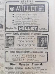 Cumhuriyet Gazetesi - 7 Ağustos 1947 - Memur Kadroları Ve Devletçilik Yazan Nadir Nadi Köşe Yazısı - İngiliz Başbakanı Attlee'nin İngiltere'deki Buhrana Dair Demeci - Sekiz Gazetecinin İzmir'de Muhakemelerine Başlandı - Refik Şevket İnce - Osman Kapani - 3000 Kişilik Bir Slav Çetesi Yunan Arazisinde - Ulaştırma Bakanı Şükrü Koçak - İstanbul Rıhtımlarında Mal Koyacak Yer Kalmadı - Yahudi Cemaati Yahudi Ajansına Da Protesto Telgrafı Yolladı - Doğu İllerinin Kalkınması İçin Rapor - Osmanlı Tarihinde İlk İnkılap Teşebbüsü Ve İlk İnkılapçı Hasan İsmail Hami Danişmend - Şair Mehmet Emin Yurdakul'un Mezarı Yapılıyor - Yabancı Kadın Yazan Ahmed Hidayet Reel Yazı Dizisi - Bu Akşam Çiftesaraylar Bahçesinde Ahmed Yatman Hamiyet Yüceses Safiye Ayla Ve Mustafa Çağlar - Ayda Sönmez Ve İsmail Dümbüllü Beyazparkta - Koç Ticaret U.S. Royal Lastik - Oxford Keskin Ağızlı Traş Bıçağı - Yüz Yetmiş Yıllık Büyük Ve Haklı Şöhret Şekerci Ali Muhiddin Hacı Bekir - Bugünkü Radyo Programı - Bulmaca - Borsa