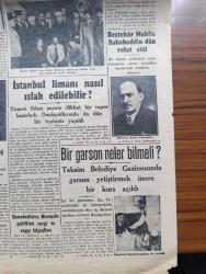 Cumhuriyet Gazetesi - 11 Şubat 1947 - Andlaşmalar Eksik Ve Kusurlu Oldu Yazan Nadir Nadi Köşe Yazısı - İlk Barış Antlaşması Dün İmzalandı - İtalya İle Bulgaristan Romanya Macaristan ve Finlandiya Paris'te Anlaşmaları İmzaladılar - Filistin Davası Feci Bir Buhrana Doğru İlerliyor - Bestekar Muhlis Sabahattin Dün Vefat Etti - Taksim Belediye Gazinosunda Garson Yetiştirmek Üzere Bir Kurs Açıldı - Münir Hayri Egeli Memuriyet Unvanını Gasb Suçunda Mahkemeye Verildi - Safiye Ayla Perşembe Akşamı Kadıköy Opera'da - Muammer Karaca Opereti Yaman Şey İstanbul Sinemasında - Halk Şiiri Ve Bedii Değeri Yazan Ahmed Halil - Koca Bebek Yazan Cevad Fehmi Başkut Şehir Dram Tiyatrosunda - Aşk Uyanınca Nakleden Hamdi Varoğlu Yazı Dizisi - Gripin - Bugünkü Radyo Programı