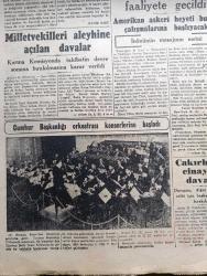 Cumhuriyet Gazetesi - 24 Mayıs 1947 - Hayırlısı Olsun Yazan Nadir Nadi Köşe Yazısı - İsmet İnönü'nün Amerikan Milletine Mesajı - Evvelki Gün Ankara'ya Gelen Amerikan Askeri Heyetine Aid Resimler - Ruslar Bevin'e De Hücuma Başladılar - Isparta'da Belediye Seçimi - Şükrü Sökmensüer - Cumhurbaşkanlığı Orkestrası Konserlerine Başladı Fotoğraf - Çakırbeyli Cinayeti Davası - Fikret Ve Fuzuli Yazan İsmail Habib Sevük - Graham Bell'in Yüzüncü Yıldönümü - Çatalca Elektrik Santrali Açıldı - Sovyet Emperyalizmi Ve Rus Toponomisi Yazan Ahmed Halil - Telif Roman Adak Yazan Kemal Ragıb Hulusinin Yazı Dizisi - Denizden Gidip Havadan Döndük Yazan Burhan Felek Köşe Yazısı - Su Perileri Filmi Bugün İpek Sinemasında - Warner Williams - Küçük Hikâye Şimdi Beyhan Var Yazan F. Celaleddin - Liseler Atletizm Müsabakaları Yapıldı - Üsküdar Halkevi Spor Bayramı - Reo Kamyonları - Kibar Tuvalet Sabunu - Klasik Çigan Ve Caz Orkestrası Bebek Belediye Bahçesinde - Bugünkü Radyo Programı - Bulmaca