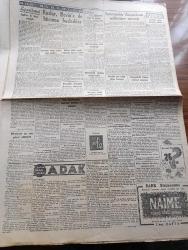 Cumhuriyet Gazetesi - 24 Mayıs 1947 - Hayırlısı Olsun Yazan Nadir Nadi Köşe Yazısı - İsmet İnönü'nün Amerikan Milletine Mesajı - Evvelki Gün Ankara'ya Gelen Amerikan Askeri Heyetine Aid Resimler - Ruslar Bevin'e De Hücuma Başladılar - Isparta'da Belediye Seçimi - Şükrü Sökmensüer - Cumhurbaşkanlığı Orkestrası Konserlerine Başladı Fotoğraf - Çakırbeyli Cinayeti Davası - Fikret Ve Fuzuli Yazan İsmail Habib Sevük - Graham Bell'in Yüzüncü Yıldönümü - Çatalca Elektrik Santrali Açıldı - Sovyet Emperyalizmi Ve Rus Toponomisi Yazan Ahmed Halil - Telif Roman Adak Yazan Kemal Ragıb Hulusinin Yazı Dizisi - Denizden Gidip Havadan Döndük Yazan Burhan Felek Köşe Yazısı - Su Perileri Filmi Bugün İpek Sinemasında - Warner Williams - Küçük Hikâye Şimdi Beyhan Var Yazan F. Celaleddin - Liseler Atletizm Müsabakaları Yapıldı - Üsküdar Halkevi Spor Bayramı - Reo Kamyonları - Kibar Tuvalet Sabunu - Klasik Çigan Ve Caz Orkestrası Bebek Belediye Bahçesinde - Bugünkü Radyo Programı - Bulmaca
