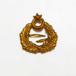 Pirinç Eski Dönem Askeri Bröve - Şapka Kokartı..