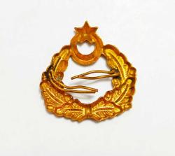 Pirinç Eski Dönem Askeri Bröve - Şapka Kokartı..