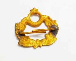 Pirinç Eski Dönem Askeri Bröve-- Şapka Kokartı..