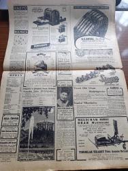 Cumhuriyet Gazetesi - 20 Haziran 1947 - Bir Deneme Daha Köşe Yazısı - Amerikan Devrialem Uçağı Dün Geldi Sabaha Karşı Gitti Fotoğraf - Atatürk'e Karşı Dil Uzatanları Takbih - Amerikan Heyeti Adana'dan Ayrıldı - İstanbul'a Gelirken Suriye'de Düşen Amerikan Tayyaresi Yolculardan 8 Mürettebattan 7 Kişi Öldü - Osmanlılar Devrinde Opera Yazan Refik Ahmed Sevengil - Rıza Tevfik de Necip Fazıl Kısakürek'i Dava Etti - Papa Ettim Ve Patrikhane - Telif Roman Adak Yazan Kemal Ragıp Yazı Dizisi - Vergi Konuşulurken Yazan Burhan Felek Köşe Yazısı - Cumhurbaşkanı Koşusu Bu Hafta Yapılıyor Yazanlar Reşad Kuran - Safiye Ayla Aziz Şenses Ve Mefharet Yıldırım Cağaloğlu Çiftesaraylar Bahçesinde - Bu Senenin Saf Ve Taze Naftalin'i Ziya Boyer Eczanesine Geldi - Müzeyyen Senar Işıl Bu Akşamdan İtibaren Aile Cennet Bahçesinde - Türkiye İş Bankası Yalova Ajansı - Melichar Markalı Orak Makineleri - Bugünkü Radyo Programı - Bulmaca