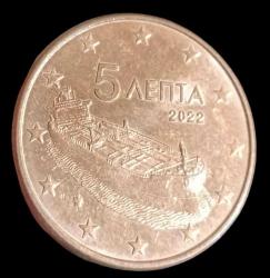 Yunanistan 2022 5 Euro Cent