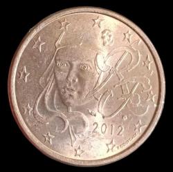 Fransa 2012 5 Euro Cent