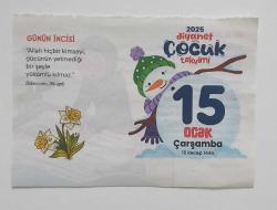 2025 Diyanet Çocuk Takvimi - 15 Ocak 2025