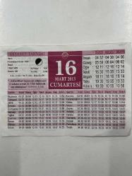 Efemera - 16 Mart 2013 Takvim Yaprağı - kitantik - kitaLog