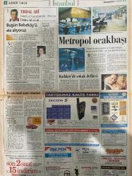 SABAH İSTANBUL GAZETESİ KADIKÖY YAKASI GAZETESİ - 13 Ekim 1997 -erdal Bilallar-filiz Güler-baymak klima -daki optik-Kadıköy belediye başkanı Selami Öztürk-Bakırköy belediye başkanı Ahmet Bahadırlı-Bağcılar belediye başkanı feyzullah kıyıkıklı-Tuzla Belediye başkanı İdris güllüce-Beşiktaş belediye başkanı Ayfer ataş-Yelda cohen-Orhan Vural-metropol ocakbaşı-nizam Eren-Siirtliler- Serdar Ortaç-linet-Erhan Doğan-Yalçın bel-Film Sinemada İzlenir - The Blackout - Kafkas Mahkumu - Gran Venüs Sinemaları - Gösteri: Cem Yılmaz - Şakacı Çocuklar Kampta - Ferhan Şensoy - Günbay Tiyatro - 25 Kare Tiyatroyu Gönül Verenler - Kuşdili Eğitim Merkezi - Kültür Etkinlikleri - İstasyon Sanat Merkezi - Çocuklar İçin Tiyatro: 