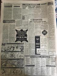 YENİ SABAH GAZETESİ 3 EKİM 1958 YIL :21 SAYI :7033---EOKA Kıbrıs ta tedhişe başladı ---Kayıp baba üç çocuğu ile Bursa da bulundu--Dün ithalat ile ilgili iki yeni tebliğ yayınladı ---Polatkan dün Delhi ye gitti ---Üç trafik kazasında üç  kişi öldü ---Tramvay 50, otobüs bileti 60 krş oluyor ---Ağaçsız Yollar :Siyavuşgil ---İstanbul Rehberi ---Yeni hür bir devlet  daha teşşekül etti --Pakistan ,Irak da fabrika kurulacak ---Sinema : Yaşamak için ,Kahraman Tarzan --Beşiktaş dün noksan kadro ile çalıştı ---Galatasaray ,B.Sporu gole doyurdu :5-0--Futbol Federasyonu bugün O.Ş Apak ın riyasetinde toplanıyor --Nuri nin Galatasaray dan çıkacağı yalan --Puanlı Türkiye Atletizm Birincilikleri ---Reisicumhur,Başvekilin temasları --DP mebusları dün de Fatih de dert dinlediler ---Sanayicilere ait ithal kotalarının dağıtım şekli --Amerikan Ordu Vekil Yardımcısı İstanbul a Geldi --