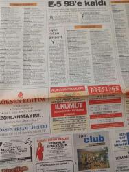 SABAH İSTANBUL GAZETESİ KADIKÖY YAKASI GAZETESİ - 5 Ekim 1997 -erdal Bilallar-filiz Güler-ramazan Yazgan-şenol baştakar-eczaneler-önemli telefonlar-rezervasyon-Kutluaktaş-hıncal Uluç-Levent A giyim-Erhan Doğan-Corçlı Eğilmezler grubu-küçükçekmece’ye 25.000 konutluk kent kurulacak-Hüseyin Belibağlı-Cemal köyül-Refik Durbaş-Meg Ryan-Mehmet ergin Soyarslan-Cem Yılmaz-Berna Laçin-The Blackout - Rasputin - Kafkas Mahkumu - The Fifth Element - Smilla ve Karlar - Mutlak Güç-Mavi Bisiklet - Fabrikadan Halka Bir Telefonla Mutfak - Prestij Moda Kurumları -ELG Lisans ve Kültür Merkezi