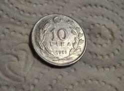 111/  10 Lira (1985)Aleminyum çil